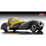 BUGATTI TYPE 57 SC ATALANTE 1937 BLACK / YELLOW LIMITED EDITION 500 PCS. BAUER BAU-7828-Z75Y