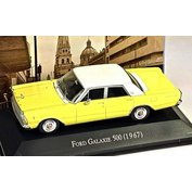 FORD GALAXIE 500 1967 YELLOW / WHITE SPARK MODEL CE145
