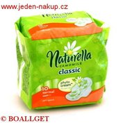 Naturella Classic Normal 10 ks - vložky s křidélky Procter & Gamble D-317876