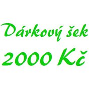Dárkový šek 2000 Kč elektronický  DSE2000