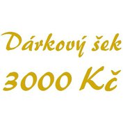 Dárkový šek 3000 Kč elektronický  DSE3000