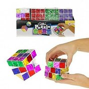 Rubikova kostka  třpytivá 6,5 x 6,5 x 6,5 cm  H-518566