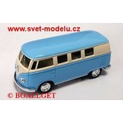 VOLKSWAGEN BUS 1962 BLUE PULL-BACK KINTOY KS-5060B