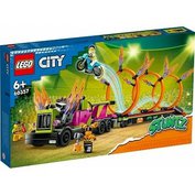 LEGO CITY 60357 TAHAČ S PŘÍVĚSEM A S OHNIVÝMI KRUHY LEGO LE-60357 5702017416175