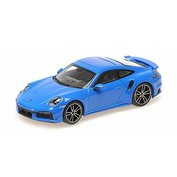 PORSCHE 911 992 TURBO S COUPE SPORT DESIGN 2021 BLUE Minichamps MC-410060072