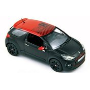 CITROEN DS3 RACING S. LOEB 2012 MATTBLACK WITH RED ROOF Norev NO-155274