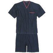 Pánské pyžamo ADAMO krátký rukáv a krátké kalhoty tmavě modré Adamo ODE-AD-119261-360