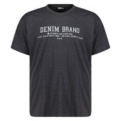Pánské tričko ADAMO SIMON tmavě šedé potisk krátký rukáv 5XL - 12XL Adamo ODE-AD-139021-770