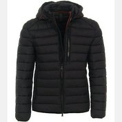 Pánská zimní bunda Casa Moda outdoorová černá prošívaná s kapucí  5LX - 6XL Casa Moda