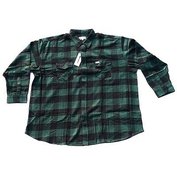 Pánská košile flanelová zeleno-černá 7XL - 12XL Kamro ODE-KAM-23478-266
