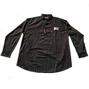 Pánská košile Kamro 23760/284 černá s potiskem na zádech dlouhý rukáv 3XL - 12XL Kamro