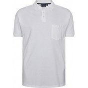 Pánské tričko s límečkem - polokošile bílá NORTH 56°4 krátký rukáv  4XL - 8XL NORTH 56°4