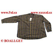 Pánská košile bavlna káro dlouhý rukáv A  ODE-P1001-20