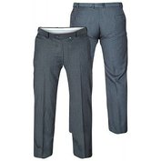 Pánské společenské kalhoty šedé elastické, stretch 3XL - 5XL Duke ODE-P20033