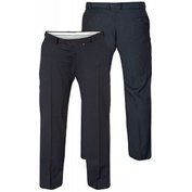 Pánské společenské kalhoty tmavě modré elastické, stretch 2XL - 6XL Duke ODE-P20034