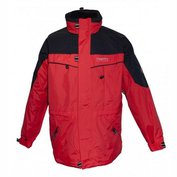 Pánská outdoorová multifunkční bunda Deproc Aspen 3 v 1 červeno-černá vodní sloupec 8000 mm 5XL a...
