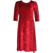 Šaty červené semišové - velikost 3XL Point Neuf ODE-V2644