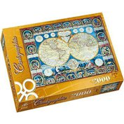 PUZZLE TREFL 2000 dílků  CLOUT ABBE MAPA ZEMĚ 1788 Trefl PTR-27025