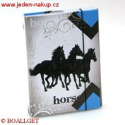 ŠKOLNÍ DESKY BOX A4 s gumičkou Horses  S-DE-478288