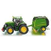 TRAKTOR JOHN DEERE 7530 S BALÍKOVAČEM SLÁMY SIKU SK-1665 4006874016655 TRAKTOR JOHN DEERE 7530 S BALÍKOVAČEM SLÁMY SIKU SK-1665 4006874016655