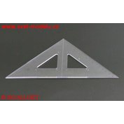 Trojúhelník 45/177  s kolmicí transparent KOH-I-NOOR VS-210001