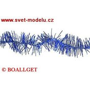 Řetěz úzký modrý vánoční 2 m  VS-292134