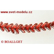 Řetěz kulatý červený vánoční 7,6 m  VS-292343