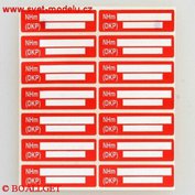 Samolepící etikety DKP 1 arch - 14 štítků  VS-3102-1
