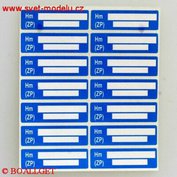 Samolepící etikety ZP 1 arch - 14 štítků  VS-3102-2