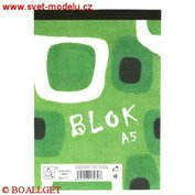 Blok 15055 eko - A5 čtverečkovaný, 50 listů  VS-315055