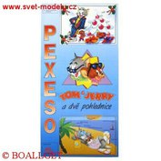 Pexeso Tom a Jerry a dvě pohlednice  VS-3310