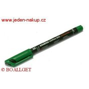 Popisovač Stabilo OHPen 843/36 zelený 1 mm permanent, voděodolný, s možností doplnění inkoustu