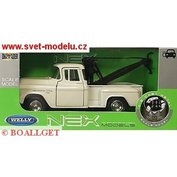 CHEVROLET STEPSIDE TOW TRUCK 1955 WHITE Welly WE-43765W
